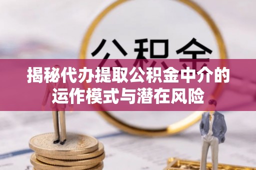 单县揭秘代办提取公积金中介的运作模式与潜在风险