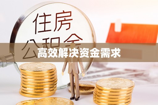 单县高效解决资金需求